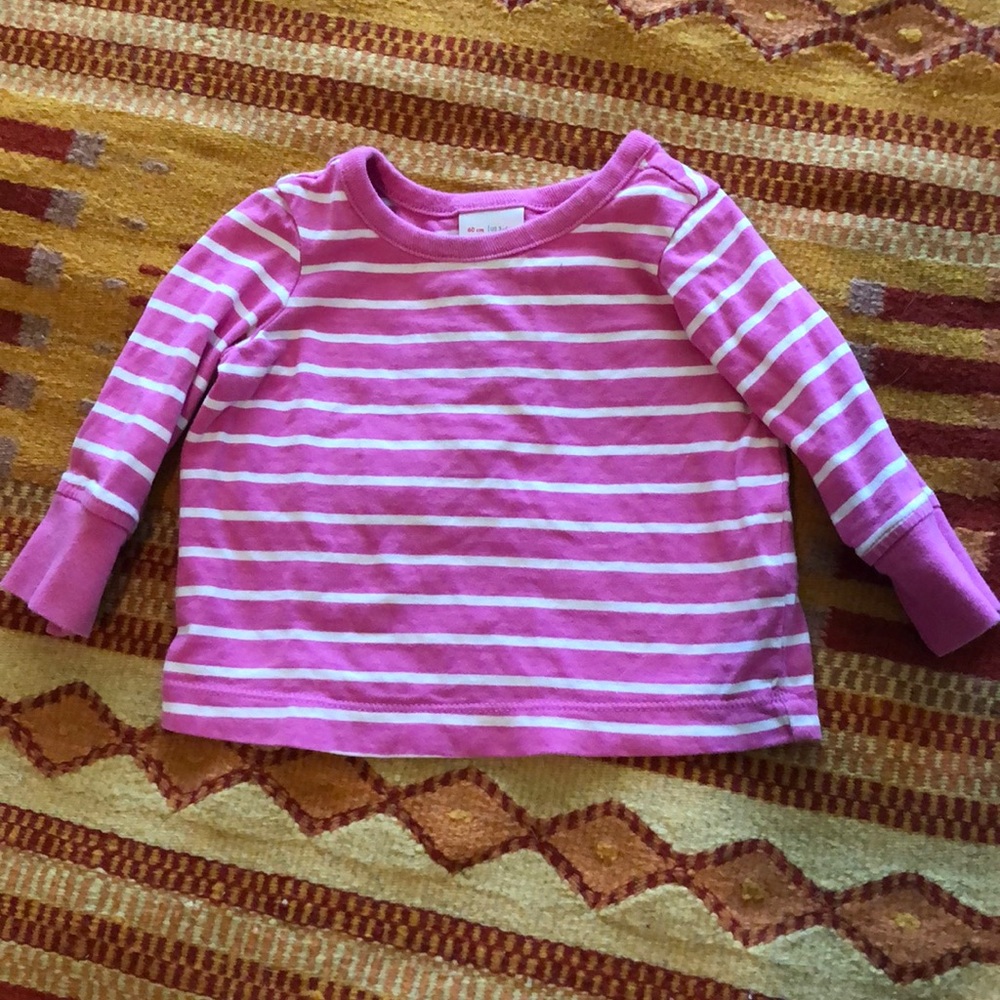 Hanna Andersson pink striped top